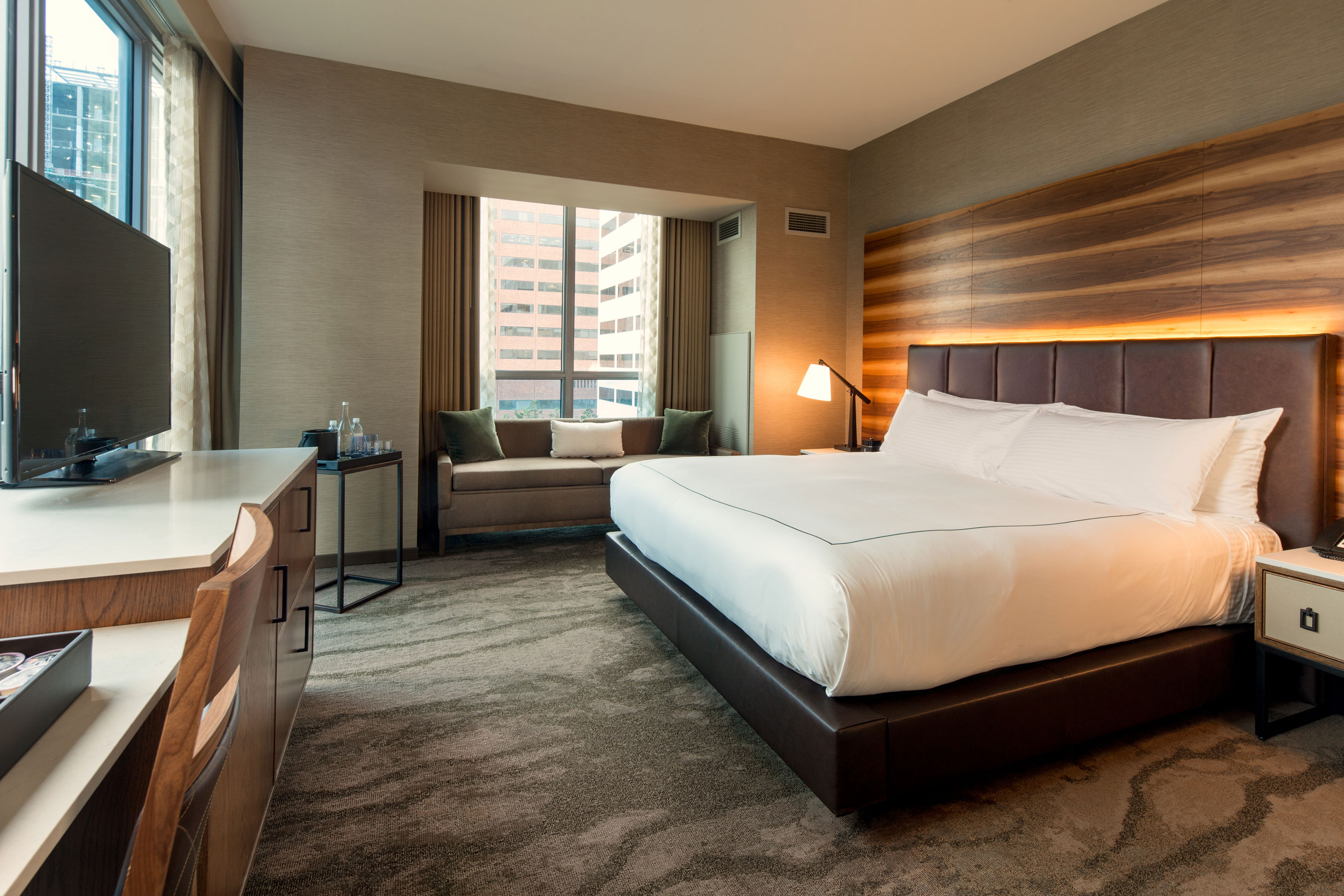 Downtown Portland Accommodations - The Porter Hotel - with city views.